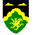 Per chevron sable and vert a chevron wavy between two mountains couped and a griffin segreant Or