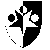 Per pale argent and sable, a mullet inverted between in chief three roundels, one and two, all counterchanged