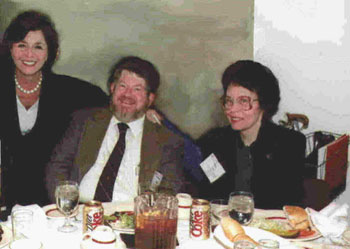 Color photo of Sen. Barbara Boxer with Neil and Laura Mitchell.