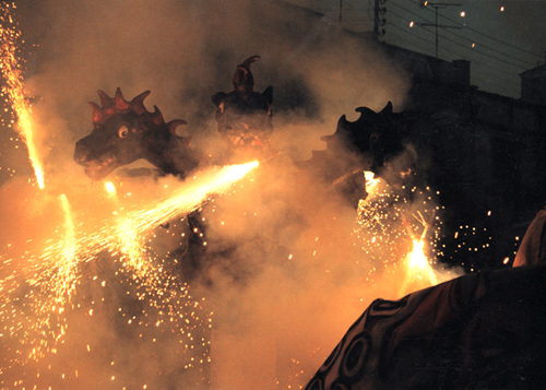 Drac dels Monjos reconstru�t l'any 1988