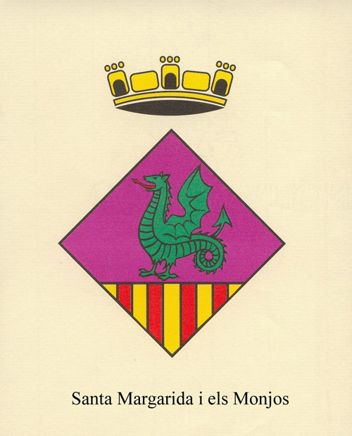 L'escut de SANTA  MARGARIDA I ELS MONJOS, el nostre poble