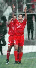 Festejando un gol mas de Abundis.