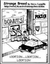 Cops and donuts comic