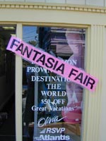 Door to the Provincetown Reservation Center -Fantasia Fair - Provincetown Ma. Oct. 2000