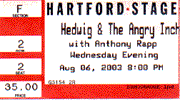 Hartford Stage Admission Ticket to "Hedwig and the Angry Inch"