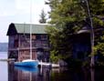 Sail Boat and Boat House
