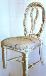Heritage Chair, 40 inches by 22 inches by 22 inches