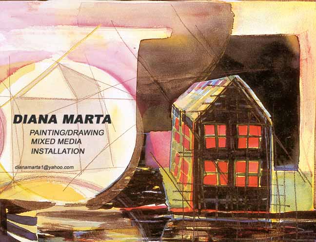 House Dream, watercolor, 28 inches by 40 inches