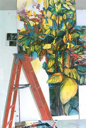 Bean Stalk in progress in studio