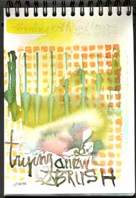 Notebook Page in Artscape 2003, Baltimore, Bunting Building, Mt Royal Ave.