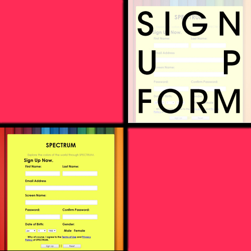 sign up