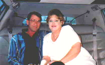 Our first ride in a limo!