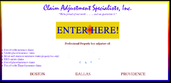 Claim Adjustment Specialists, Inc. Home Page