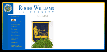 Roger Williams University Alumni Home Page