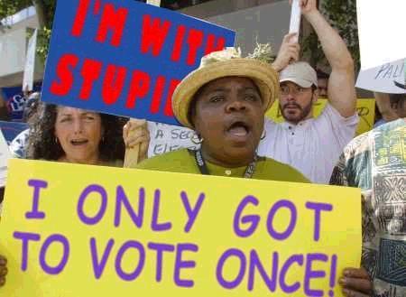 Got to vote once