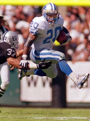 Barry Sanders, the magical elusive RB...