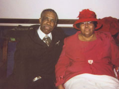  Bishop Cooke, and First Lady Cooke at the children's Christmas service, December, 2006