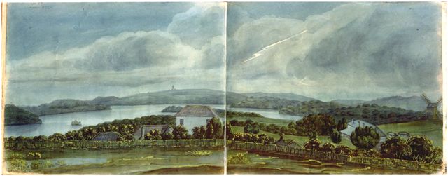 Could this painting by Sophia Campbell be of Platt's Farm circa the late 1820s?