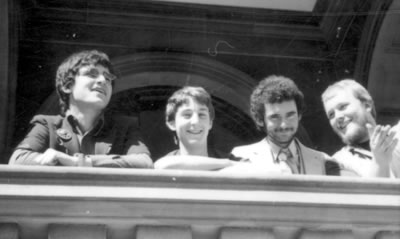 Rare archival photograph of all four Mansons at the Newcastle Post Office 