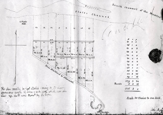 Map showing Platt's Mill and Maitland Road