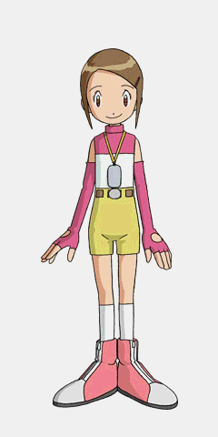 If you read Hikari's lips they say, Hello and welcome to digital anime!