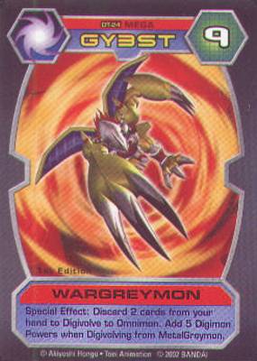 Digimon D-Tector Card Game Wargreymon Metalgarurumon Gallantmon