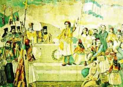 [Der 'Oberbefehlshaber der griechischen Streitkr�fte' schw�rt, seine Wahlheimat zu befreien]