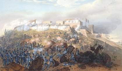 [Angriff der US-Truppen auf das 'castillo' von Chapultepec]