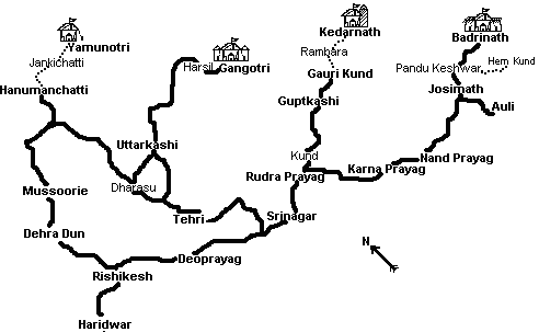 [Chardham - die vier Bergheiligt�mer im 'Burgenland' Garhwal, heute Uttaranchal]