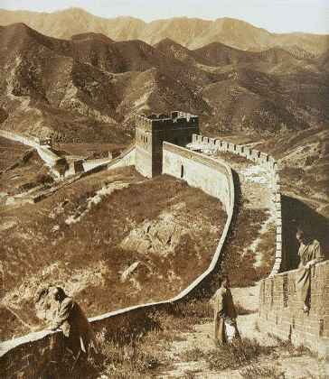 [Die chinesische Mauer, Foto 1907]