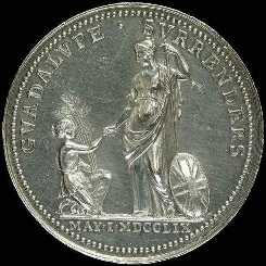 [Englische Medaille auf die Eroberung von Guadeloupe 1759]