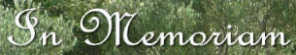 [in memoriam]