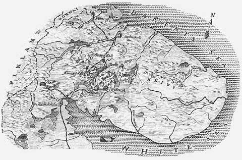 [Karte der Halbinsel Kola mit Murmank�ste]