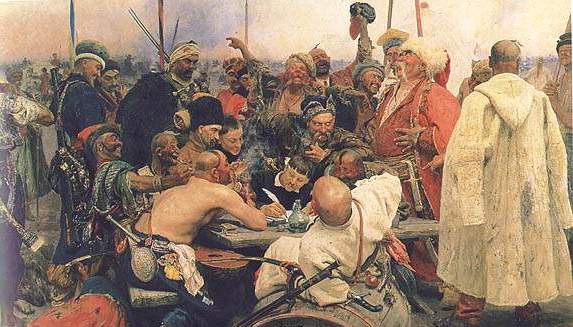 [Kosaken schreiben einen Brief - Gem�lde von Repin]