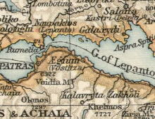 [Karte des Golfs von Lepanto]