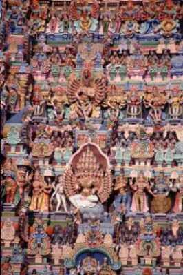 [Minakshi-Tempel, Detailansicht]