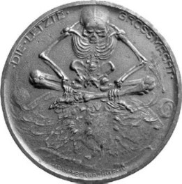 [Medaillen-R�ckseite: DIE LETZTE GROSSMACHT - der Tod]