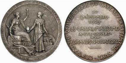 [Medaille auf die Er�ffnung des Suezkanals 1869]