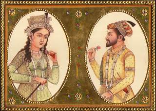 [Mumtaz M�h�l und Shah Jahan - Miniatur]