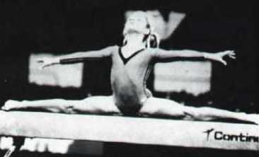 [Die Turnerin Olga Korbut als 17-j�hrige bei den Olympischen Spielen 1972 in M�nchen]