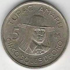 [peruanische M�nze auf Tupac Amaru]