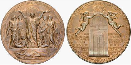 [Medaille auf die Weltausstellung 1878 in Paris]