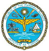 Wappen der Marshall-Islands mit Bikini