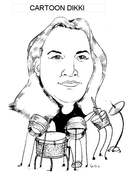Cartoon drawing of Dikki 1999
