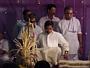 Me sitting on the mandap