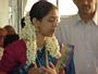 Prasee taking blessings