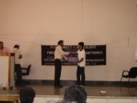 Pradeep Receiving the Momento