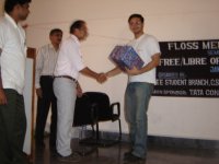 Shanker Balan Receiving the Momento