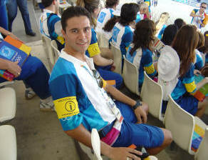 Dimitris during training at OAKA