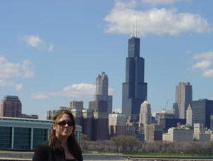 Antonia by the Chicago lake front